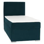 Boxspringová posteľ, jednolôžko, zelená, 80×200, ľavá, SAFRA