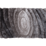 Koberec, sivý, vzor, 80×150, VANJA