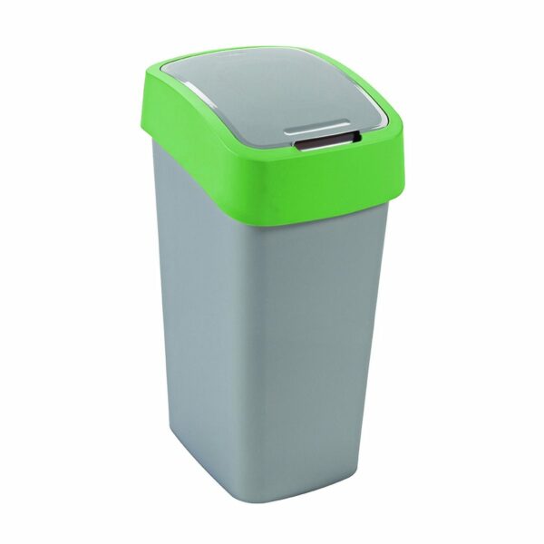 CURVER – Odpadkový kôš Flipbin 50 l, strieborno – zelený