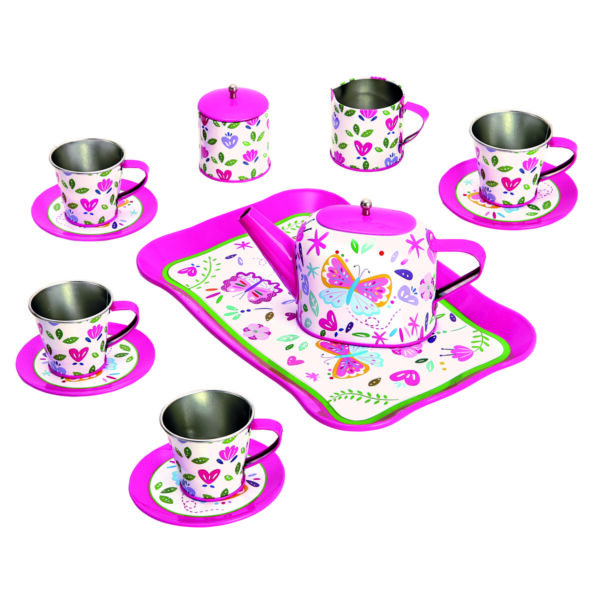 Bino Detský čajový set – ružová
