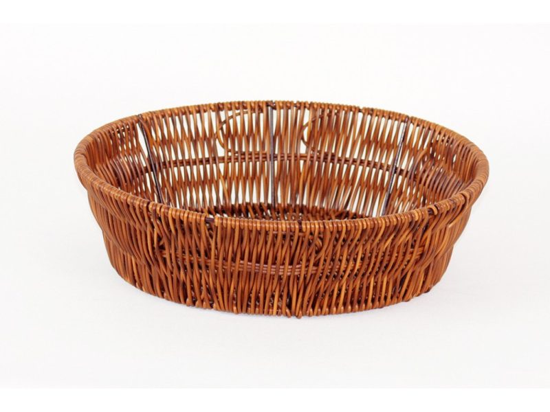 MAKRO – Košík pletený okrúhly dekor Wood