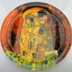 MAKRO – Podnos sklo 37,5cm Klimt Kiss