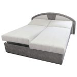 Sconto Polohovacia posteľ ANETA sivá, 180×200 cm