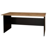 Sconto Písací stôl BÁRA SC 208 dub wotan/čierna