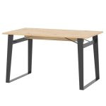 Sconto Jedálenský stôl SOFT LT16 dub artisan/čierna