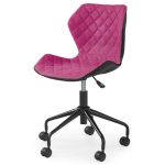 Sconto Detská stolička SUZAAN 2 ružová/čierna