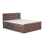 Boxspringová posteľ, 140×200, hnedá, BEST
