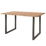 Sconto Jedálenský stôl GURU STONE, akácia, 140 cm