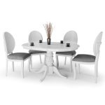 Sconto Jedálenský stôl TAUREAN biela