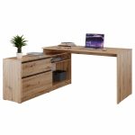 Sconto Písací stôl UMAR dub artisan/betón