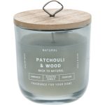 Sviečka v skle Back to natural, Patchouli & Wood, 250 g
