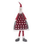 Závesný adventný kalendár Santa, 110 cm