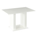 Jedálenský stôl, biela, 119×79 cm, BISTRO