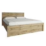 Manželská posteľ, 160×200, dub navarra, DORSI