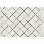 Koberec, béžová/vzor, 133×190, MATES TYP 2