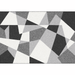 Koberec, čierna/sivá/biela, 57×90, SANAR