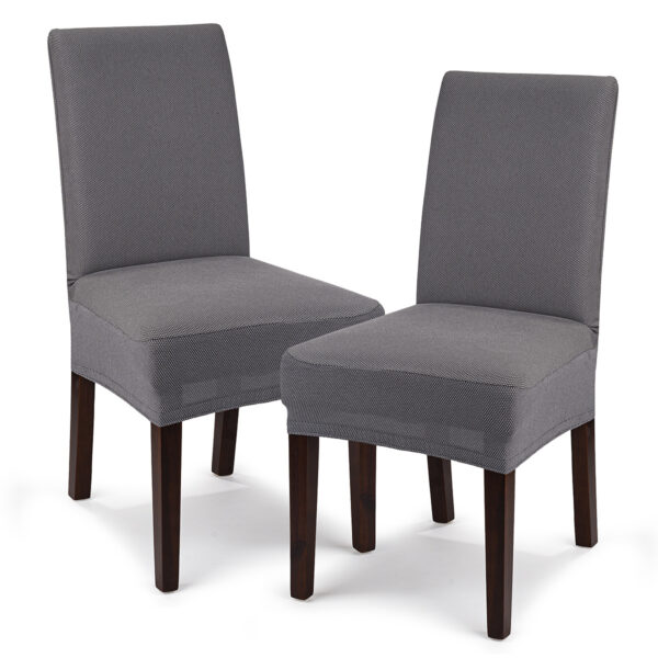 4Home Multielastický poťah na stoličku Comfort sivá, 40 – 50 cm, sada 2 ks