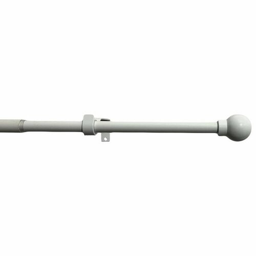 Záclonová súprava roztiahnuteľná Guľa 16/19 mm biela, 120 – 230 cm