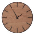 Nástenné hodiny Lignum, pr. 45 cm, kov a MDF